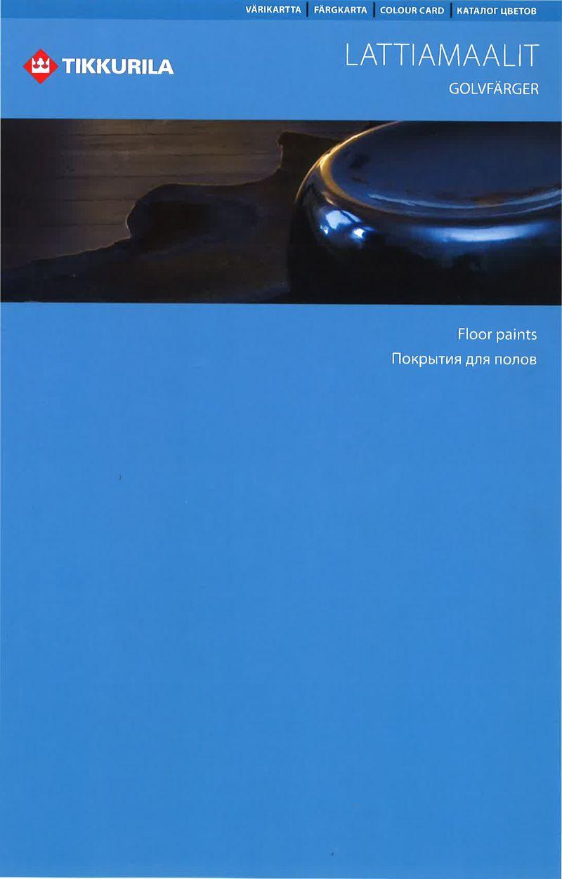 FLOOR PAINTS - Vzorkovník s podlahovými odtieňmi.