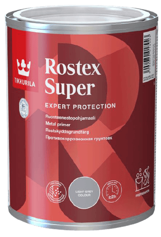 ROSTEX SUPER, antikorózna základná farba na kov, TIKKURILA