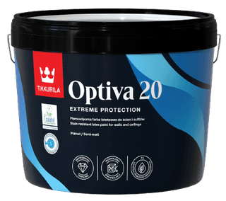 OPTIVA 20 SEMI MATT, umývateľná farba, TIKKURILA