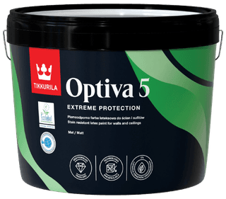 OPTIVA 5 MATT, umývateľná farba, TIKKURILA