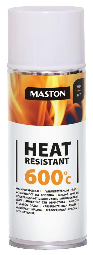 Farba v spreji s tepelnou odolnosťou do +600°C, Maston