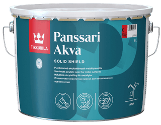 PANSSARI AKVA - Polomatná akrylová farba na kovové povrchy