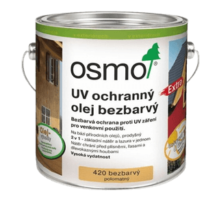 UV OCHRANNÝ OLEJ BEZFAREBNÝ 420 - Výborná UV ochrana na drevo pre exteriér
