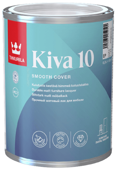 KIVA 10, nežltnúci nábytkový lak, TIKKURILA