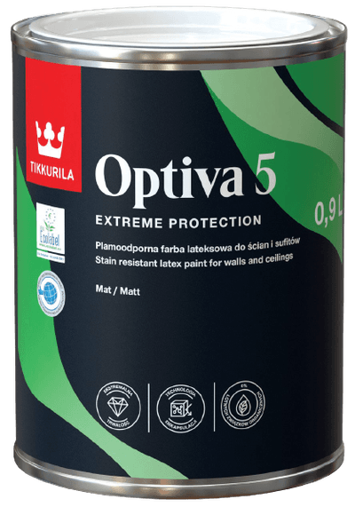 OPTIVA 5 MATT, umývateľná farba, TIKKURILA