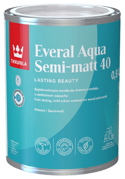 EVERAL AQUA SEMI MATT 40 Interier - Polomatný email s vysokou odolnosťou