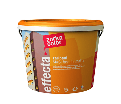 EFFECTA ryhovaná silikát-silikónová omietka, ZORKA