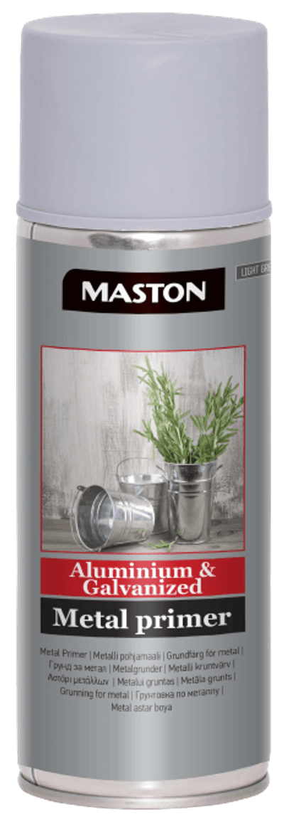 SPRAYPAINT MASTON ALUMINIUM & GALVANIZED METAL PRIMER - Základný náter na hliník a pozinkované povrchy