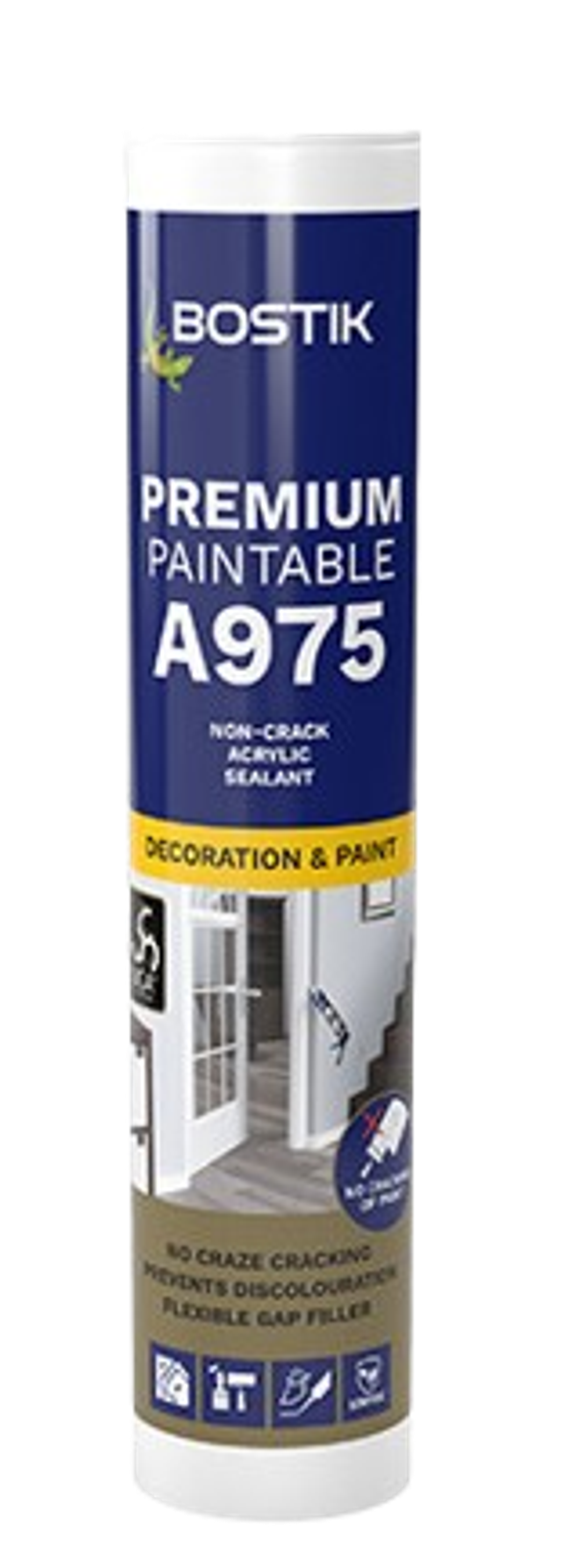 A975 PREMIUM PAINTABLE - Jedinečný pretierateľný nepraskajúci akrylový tmel