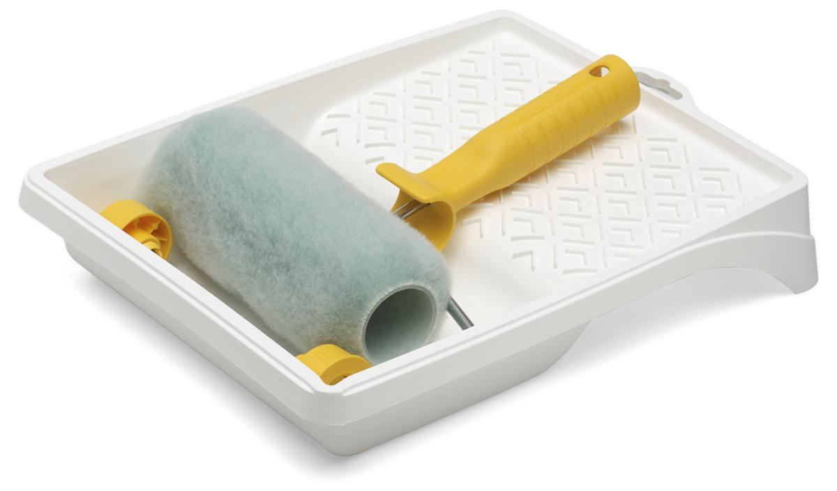 ANLON SET WALLS & WALLPAPER - Tapetovací set Anlon obsahuje valček na nanášanie lepidla a maliarsku vaničku.