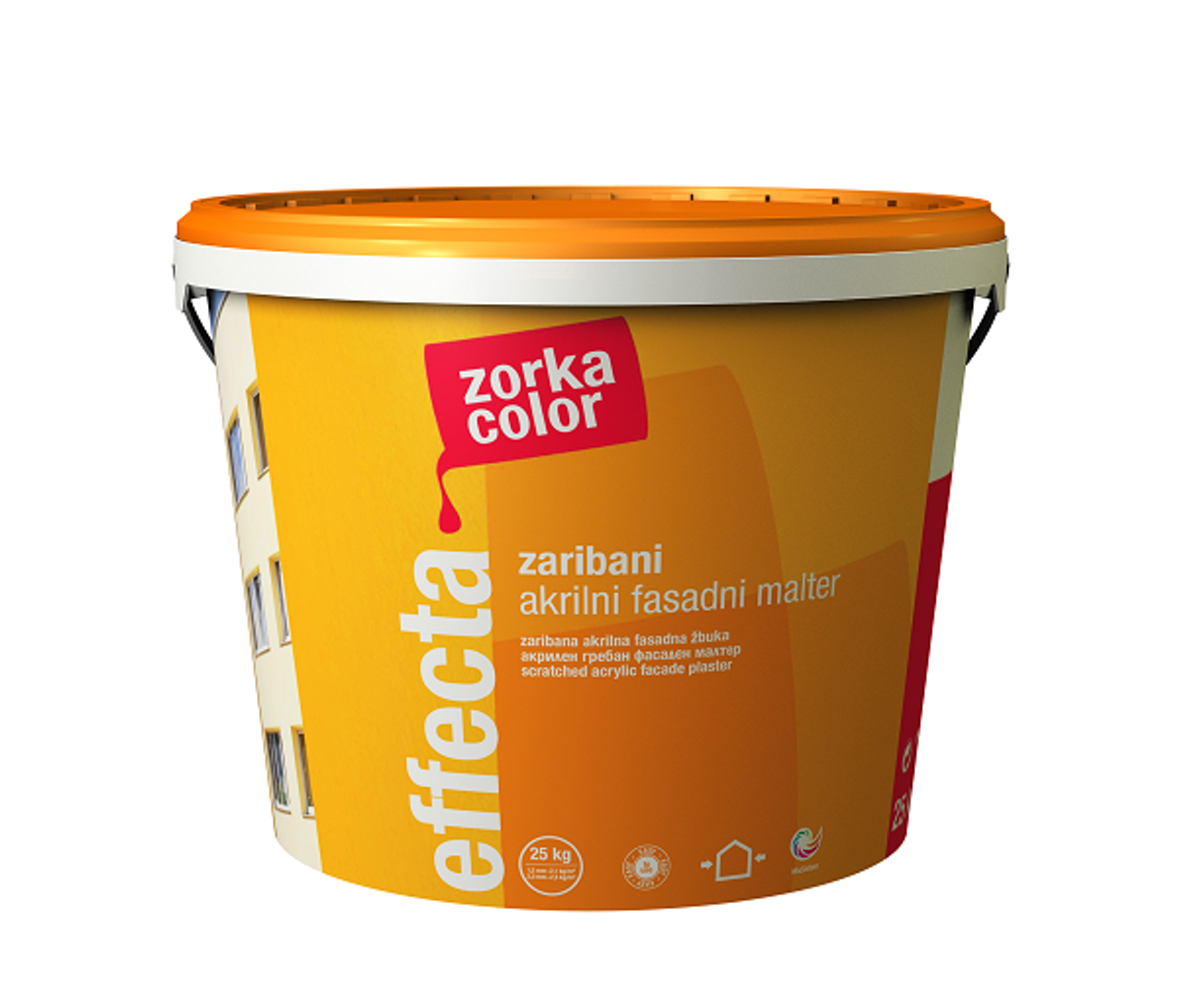EFFECTA ryhovaná akrylátová omietka, ZORKA