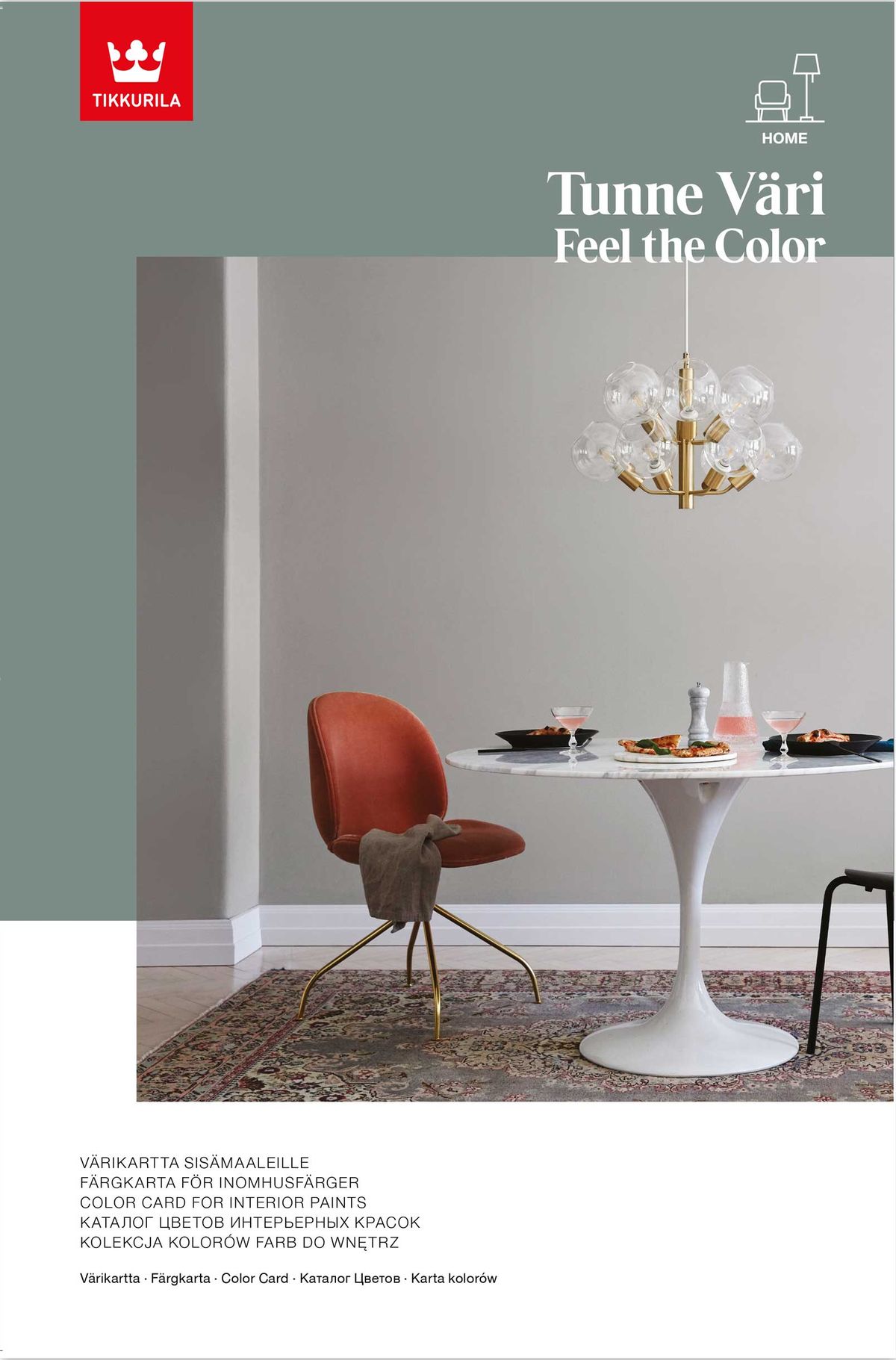 FEEL THE COLOR - Vzorkovník odtieňov pre interiérové farby Tikkurila