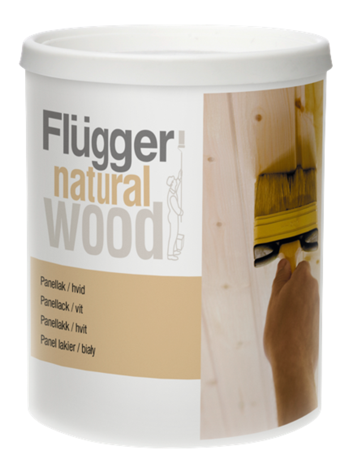 NATURAL WOOD PANEL WHITE VARNISH - Biely matný akrylátový lak na drevo 