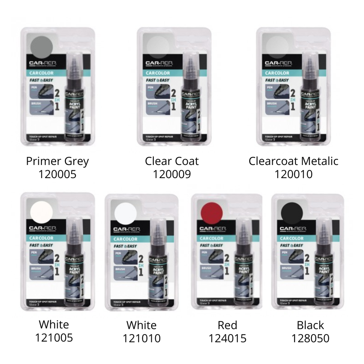 TOUCH-UP PEN AND BRUSH, korekčné pero na autolak, CAR-REP