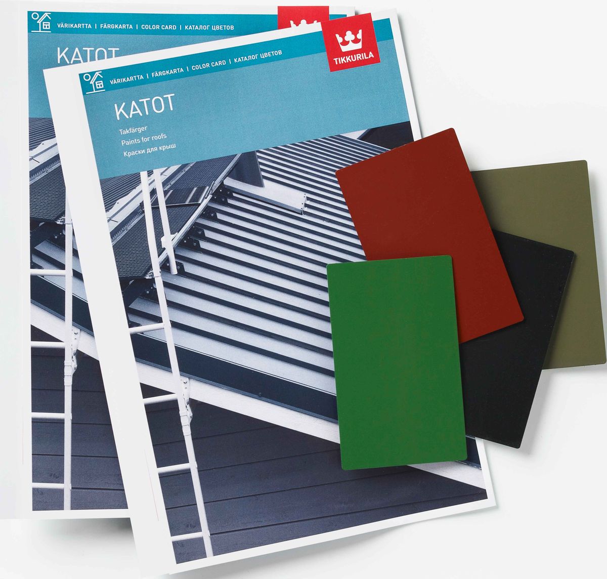 PAINTS FOR ROOFS - Vzorkovník odtieňov na plechové strechy.