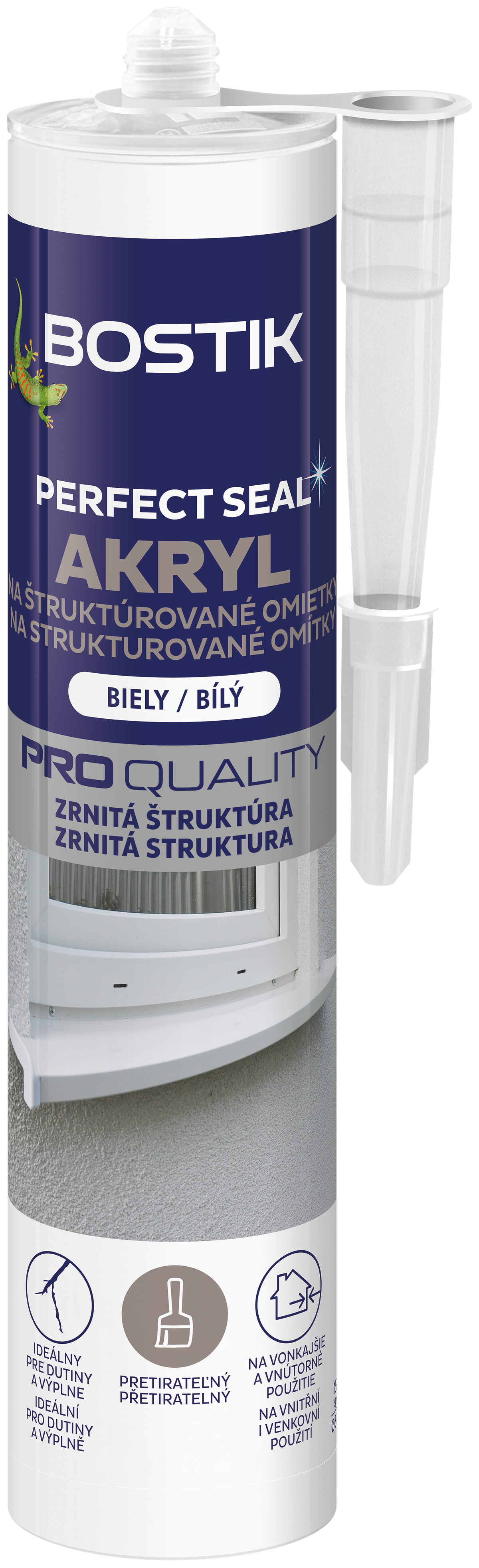 PERFECT SEAL AKRYL NA ŠTRUKTÚROVANÉ OMIETKY - Akrylový tmel na štruktúrované omietky