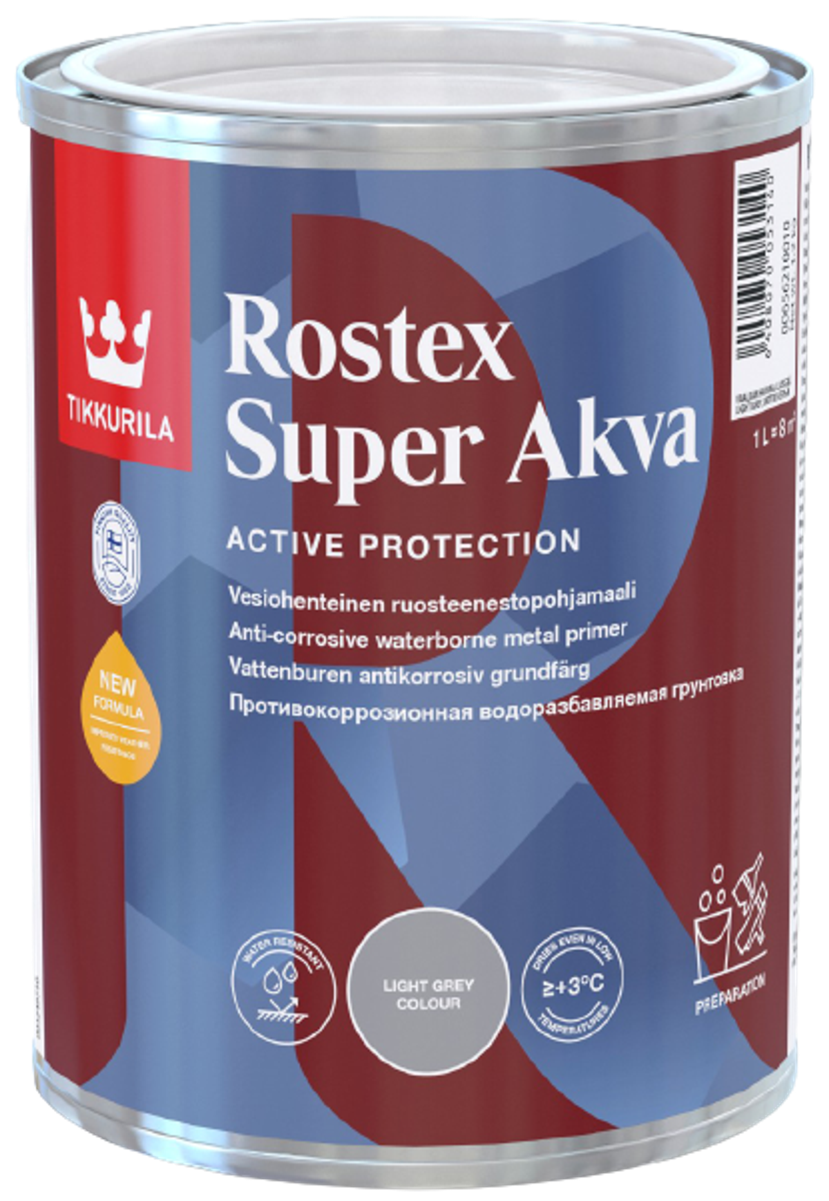 ROSTEX SUPER AKVA, základ na kov, TIKKURILA