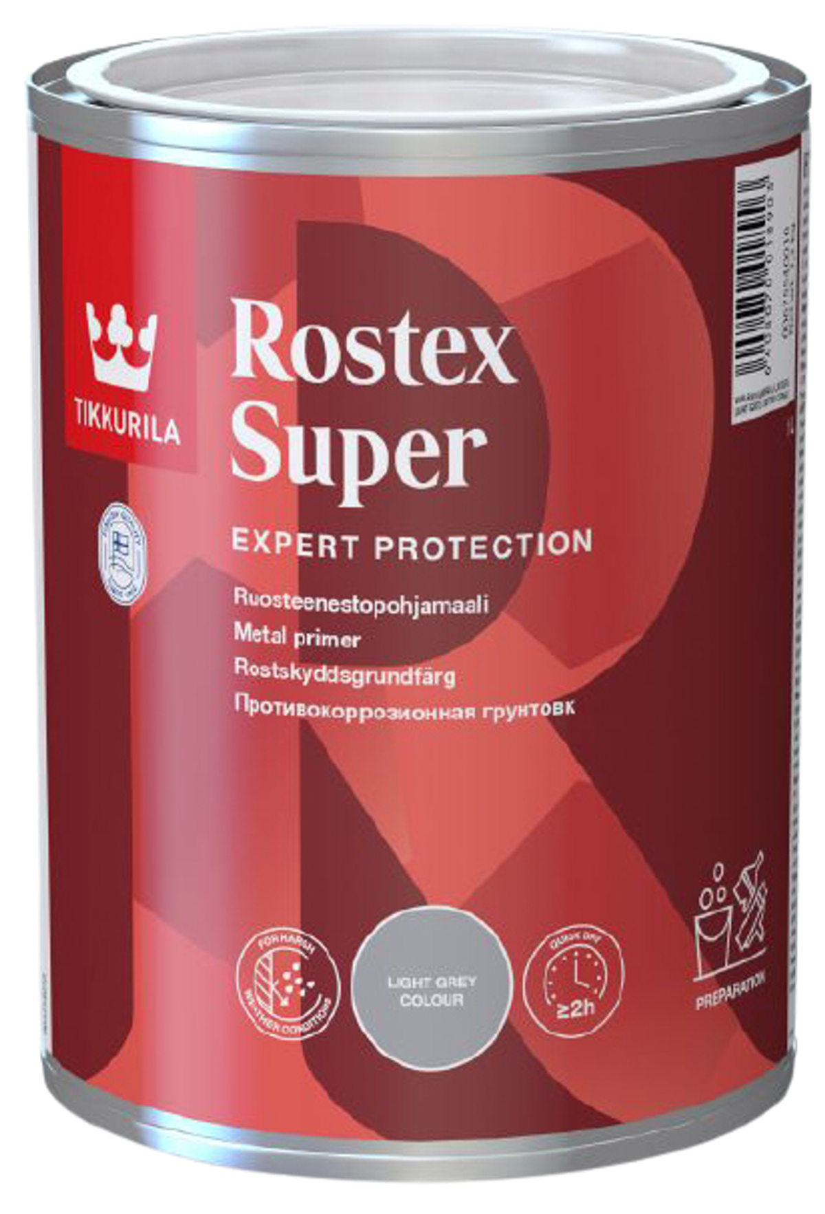 ROSTEX SUPER, antikorózna základná farba na kov, TIKKURILA