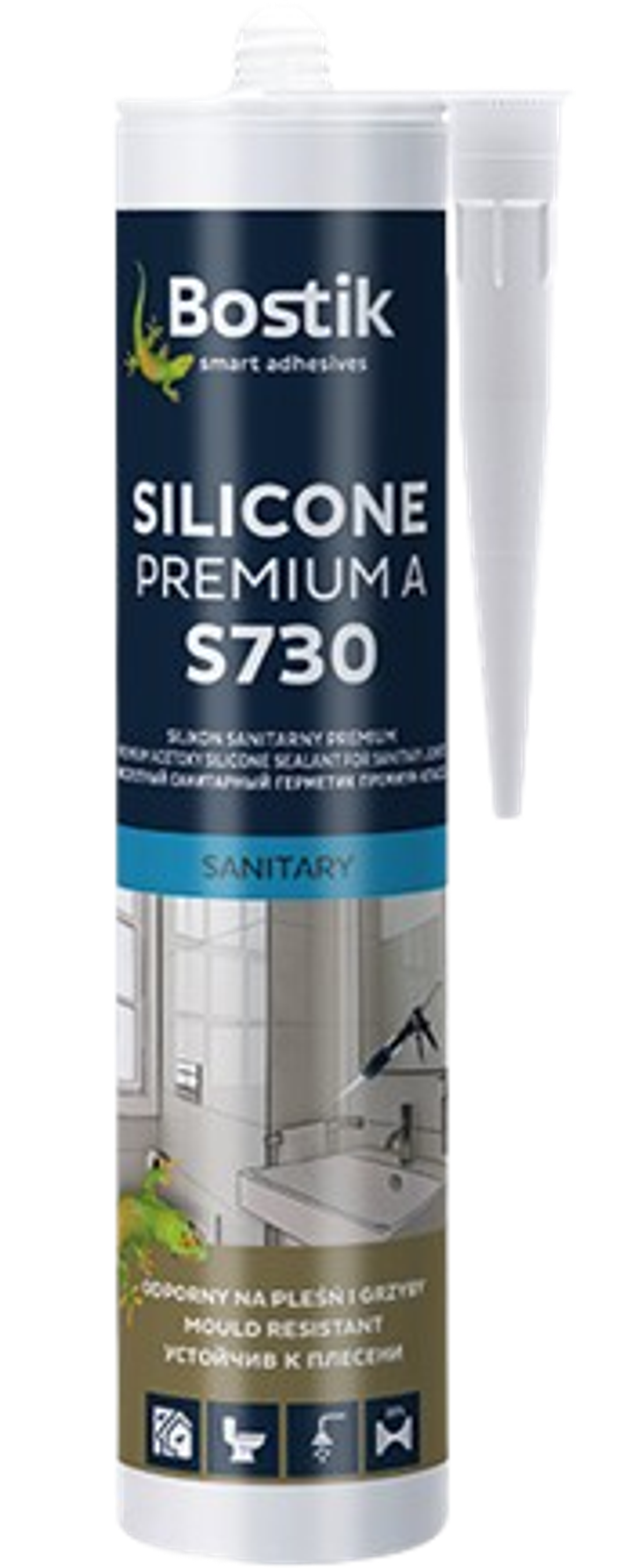 S730 SILICONE PREMIUM A - Prvotriedny silikónový tmel pre sanitárne spoje
