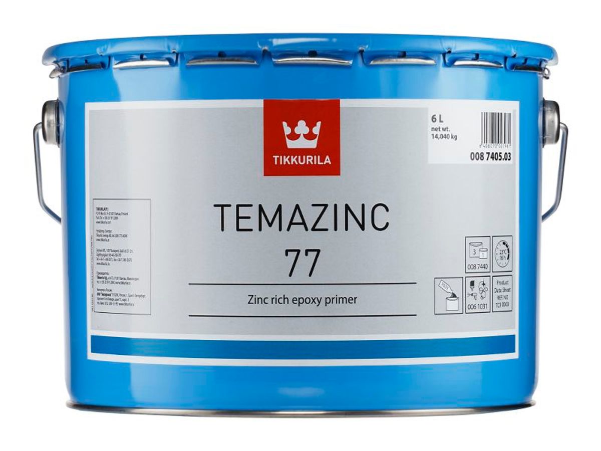 TEMAZINC 77, zinkovo epoxidová farba, TIKKURILA