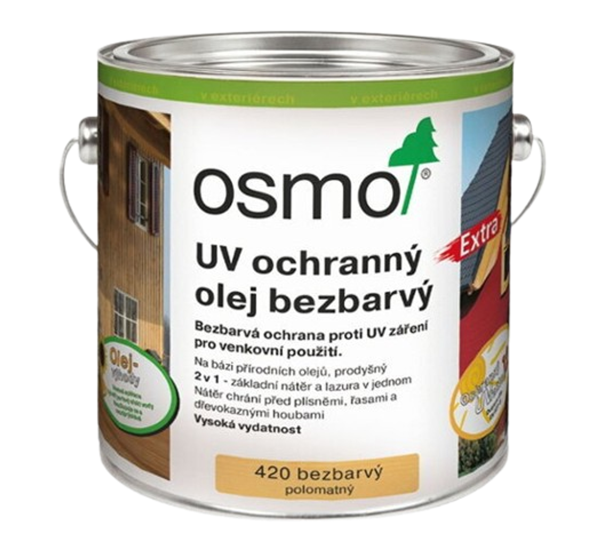 UV OCHRANNÝ OLEJ BEZFAREBNÝ 420 - Výborná UV ochrana na drevo pre exteriér