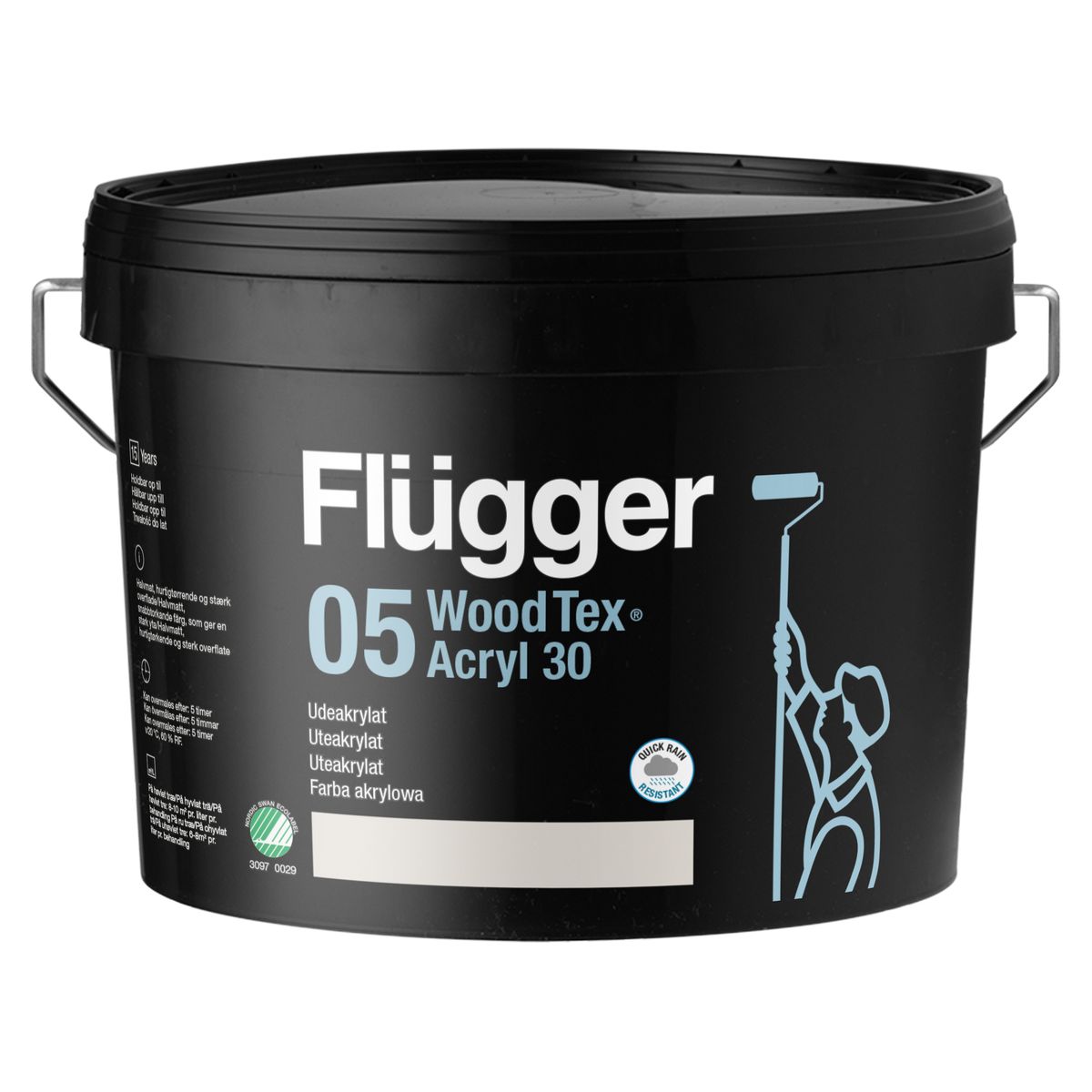 WOOD TEX 05 ACRYL 30 - Polomatný krycí náter